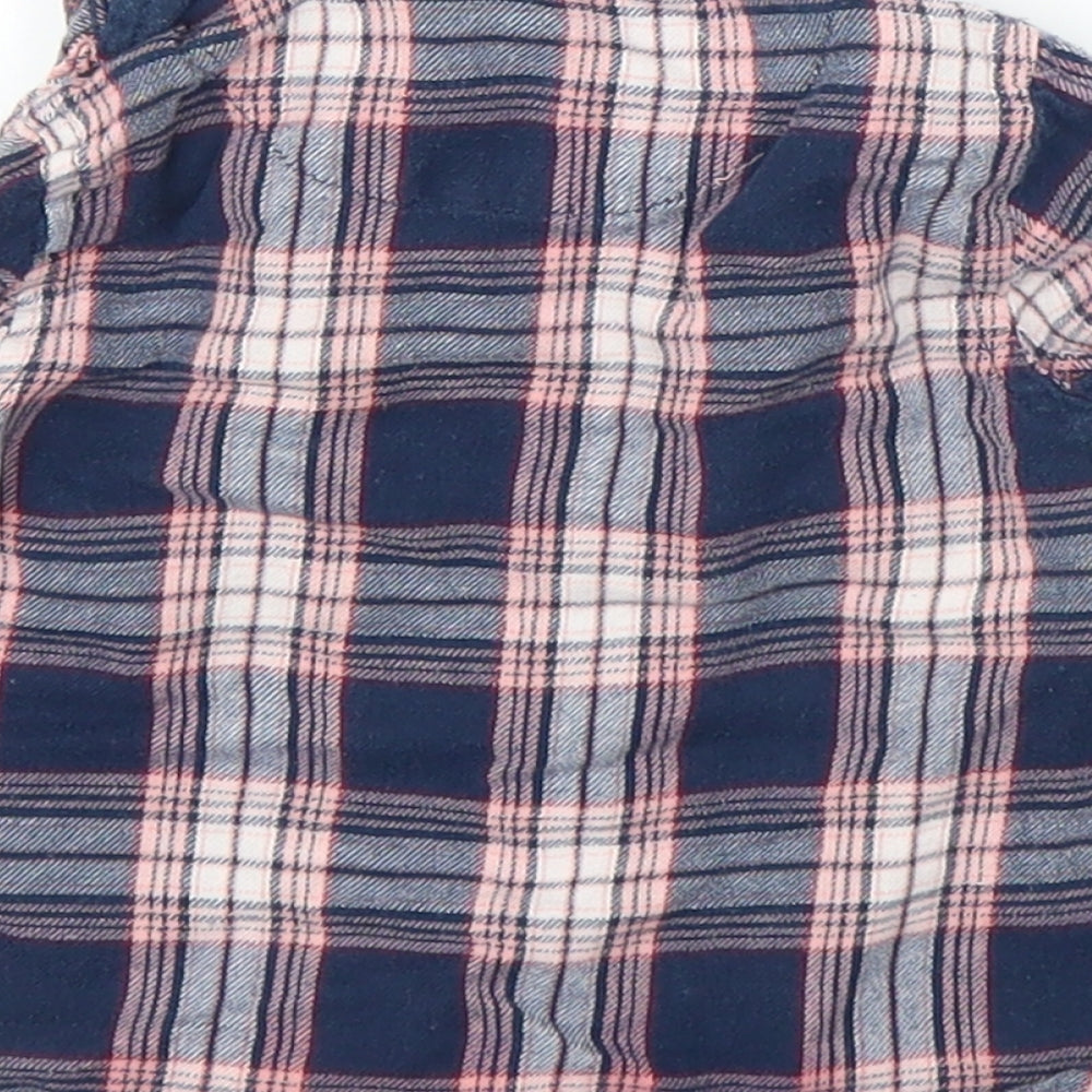 Primark Girls Blue Plaid Basic Button-Up Size 3-6 Months