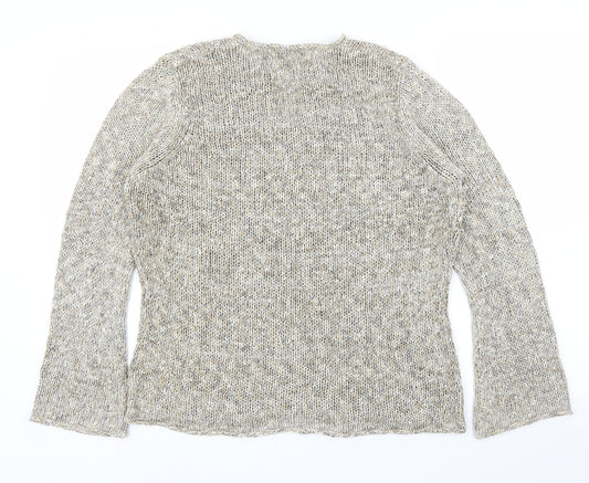M&S Womens Beige Pullover Jumper Size 16