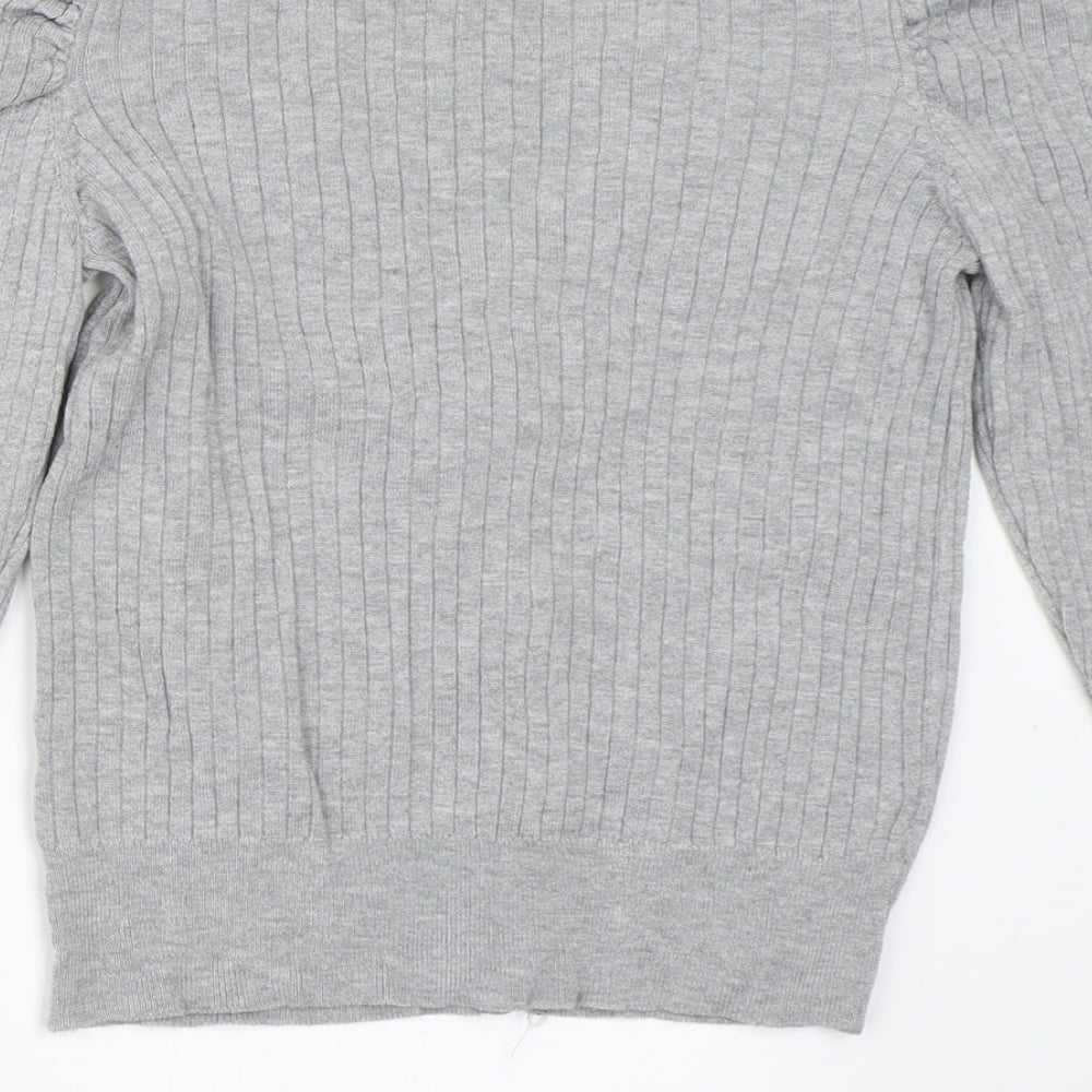 H&M Womens Grey Pullover Jumper Size M