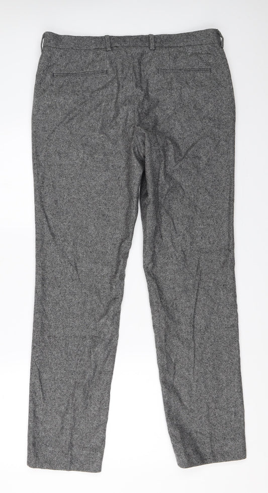 Preworn Womens Grey Trousers Size 32 in L31 in