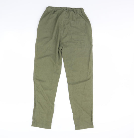 Preworn Womens Green Trousers Size L L28 in