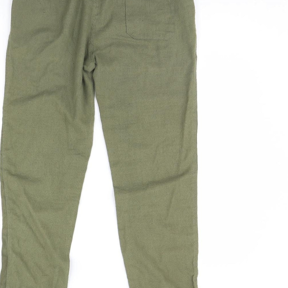 Preworn Womens Green Trousers Size L L28 in