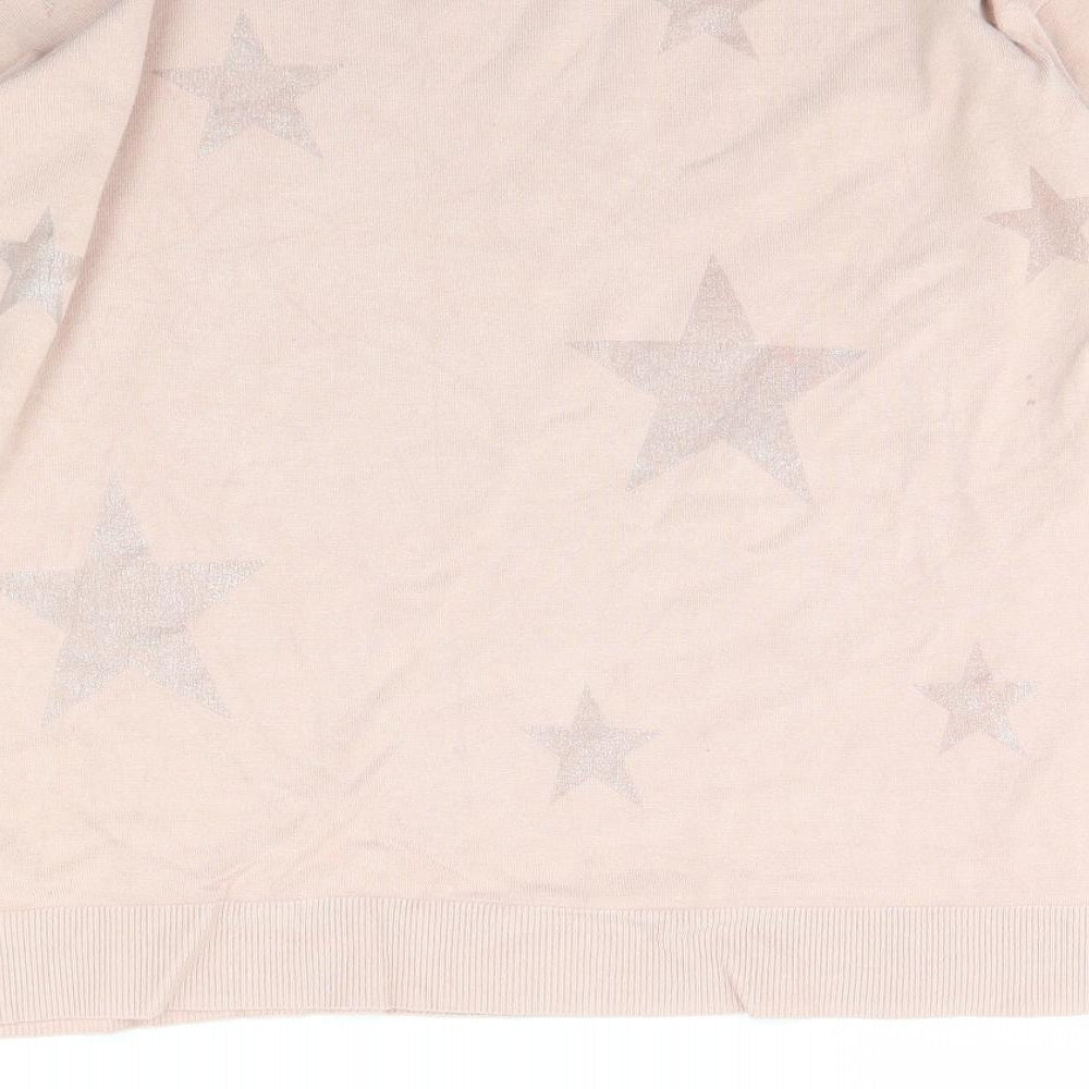 Red Herring Womens Pink Pullover Jumper Size 8 - Star