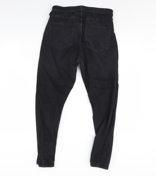 Preworn Womens Black Denim Skinny Jeans Size 30 in L28 in