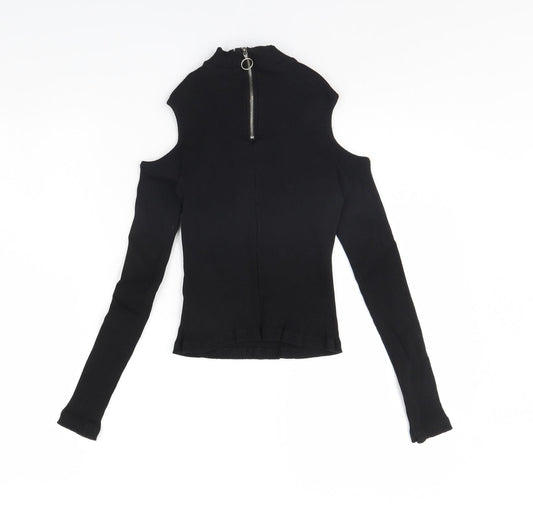 Divided Womens Black Pullover Jumper Size S