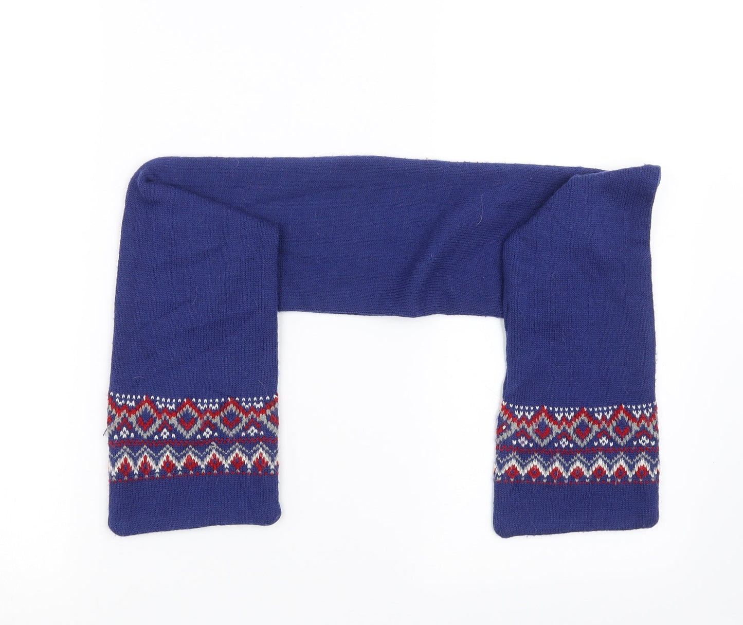 George Boys Blue Geometric Scarf One Size