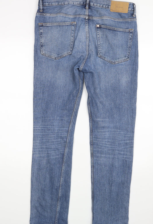 &denim Womens Blue Straight Jeans Size 33 in L31 in