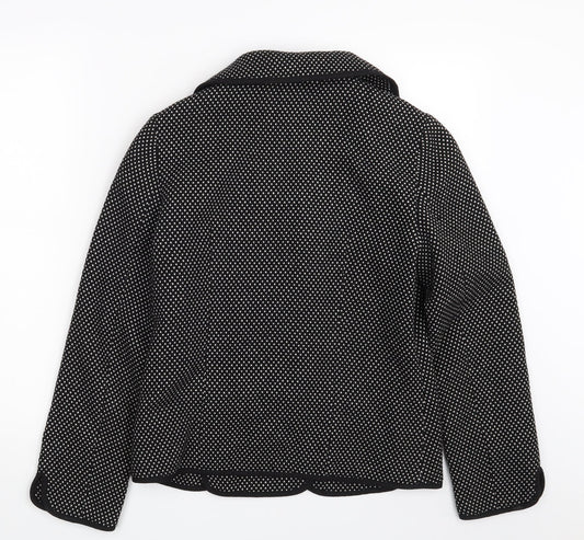 Penny plain Womens Black Polka Dot Jacket Coat Size 10