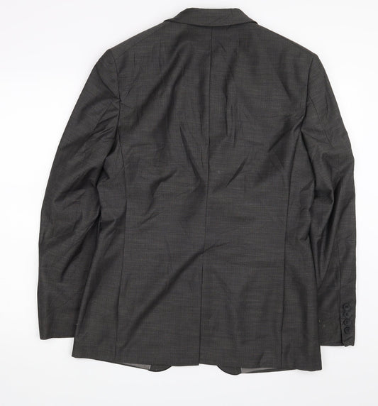 Burton Mens Grey Jacket Suit Jacket Size 38