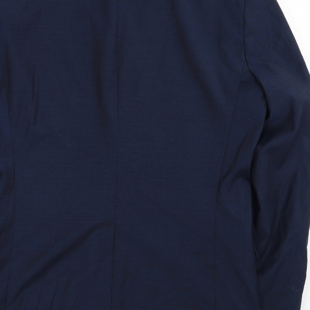H&M Mens Blue Jacket Suit Jacket Size 42