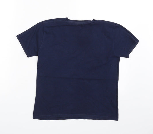 Fruit of the Loom Boys Blue Basic T-Shirt Size 7 Years