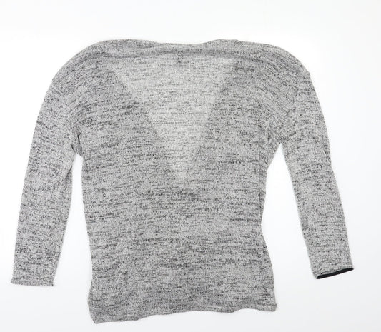 H&M Womens Grey Cardigan Jumper Size M