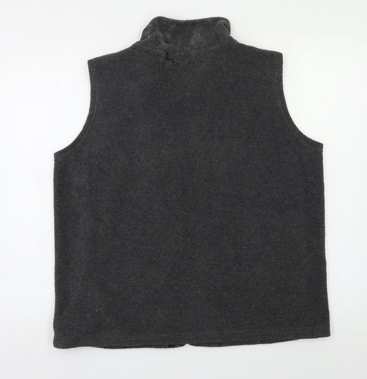 BM Womens Grey Vest Sweatshirt Size M