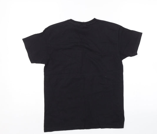 Fruit of the Loom Boys Black Basic T-Shirt Size 9-10 Years - Floss like a boss