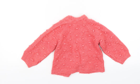 M&Co Baby Red Cardigan Jumper Size 18-24 Months