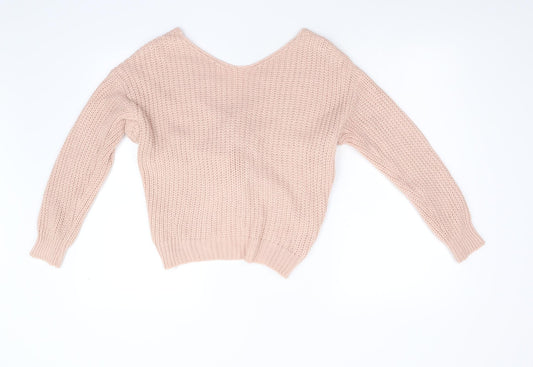 Preworn Womens Pink Pullover Jumper Size M