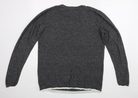 Primark Mens Grey Pullover Jumper Size L