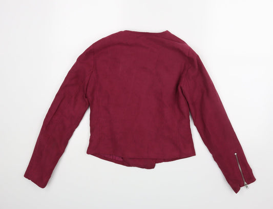 Boohoo Womens Red Jacket Size 6