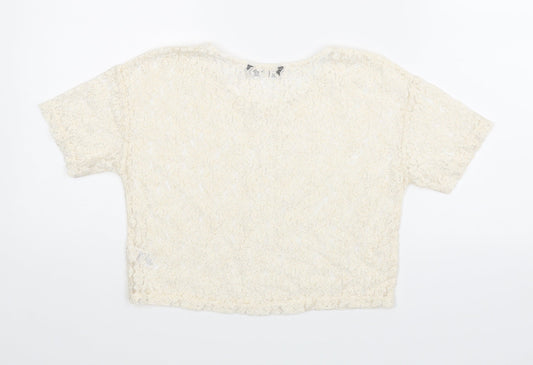 George Girls White Basic Blouse Size 7-8 Years
