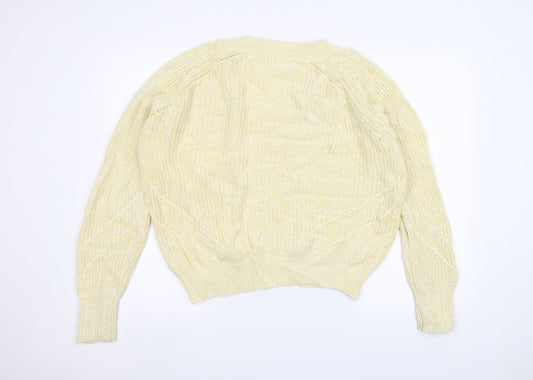 NEXT Womens Yellow Pullover Jumper Size M