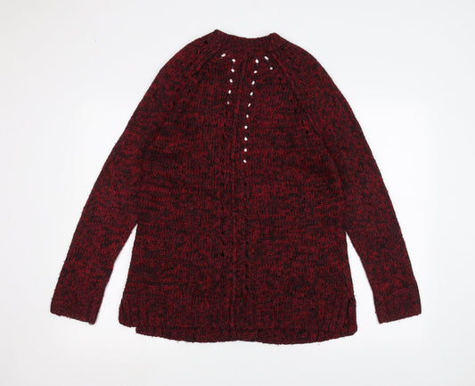 New Look Womens Red Jacket Coatigan Size 10
