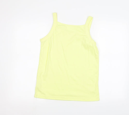 BM Womens Yellow Basic Tank Size M