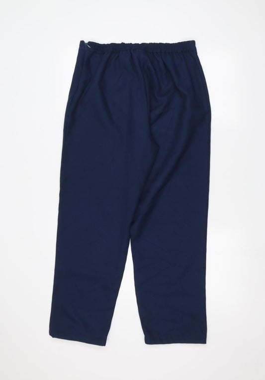 Daxon Womens Blue Trousers Size 16 L25 in