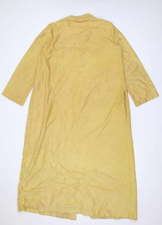 Preworn Womens Yellow Overcoat Jacket Size 16