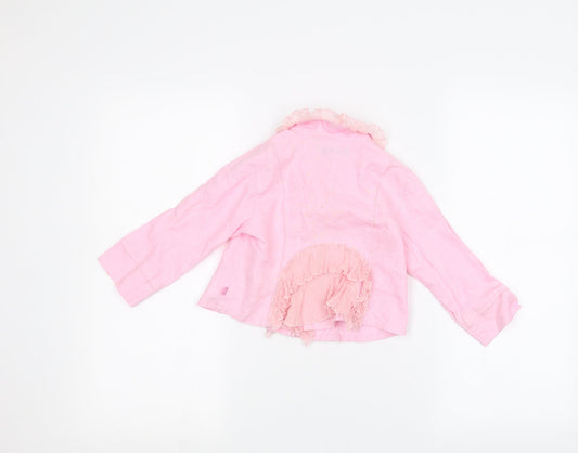Jean Bourget Girls Pink Jacket Size 3 Years