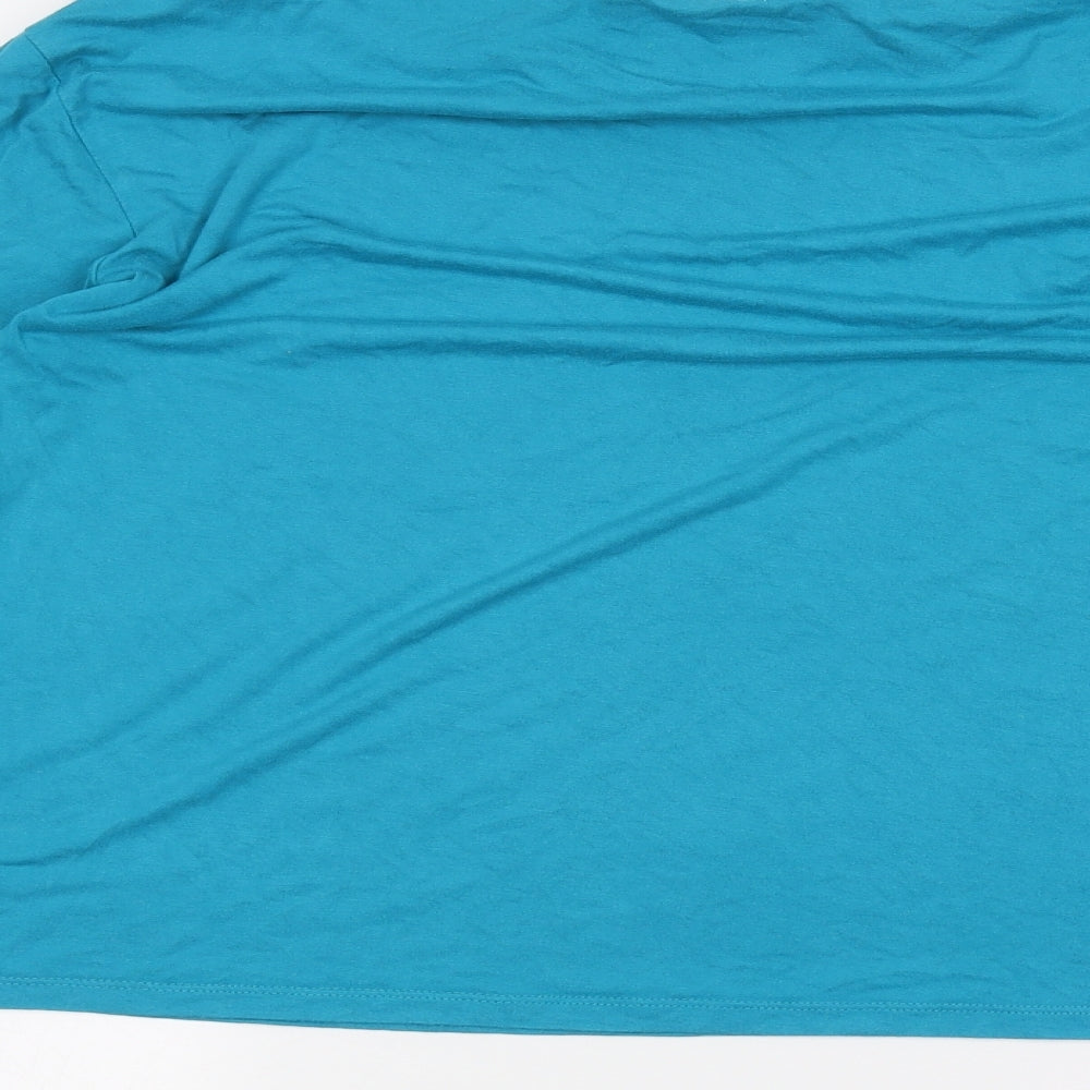 Marks and Spencer Girls Blue Basic T-Shirt Size 12-13 Years