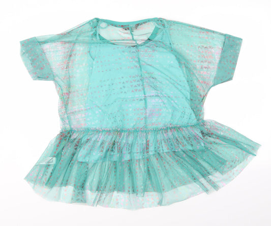 NEXT Womens Green Argyle/Diamond Blouse Size 14