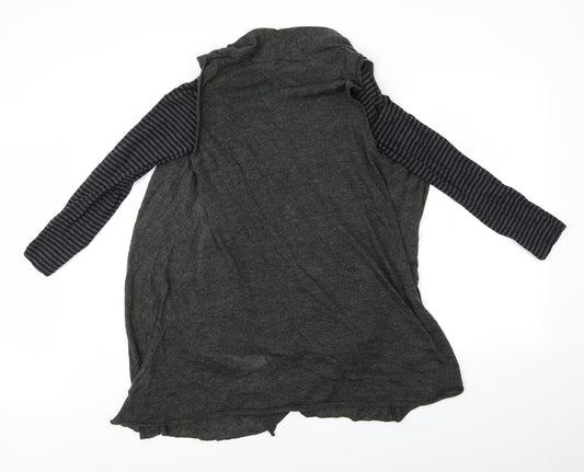 Denim Co. Womens Grey Striped Cardigan Jumper Size 14