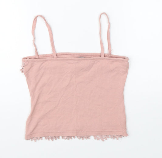 Select Womens Pink Basic Blouse Size 8