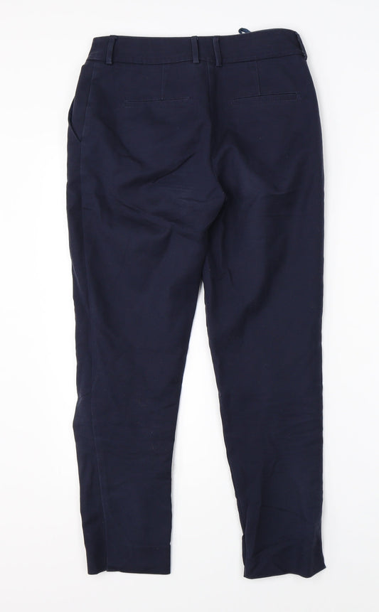 Warehouse Womens Blue Chino Trousers Size 6 L24 in