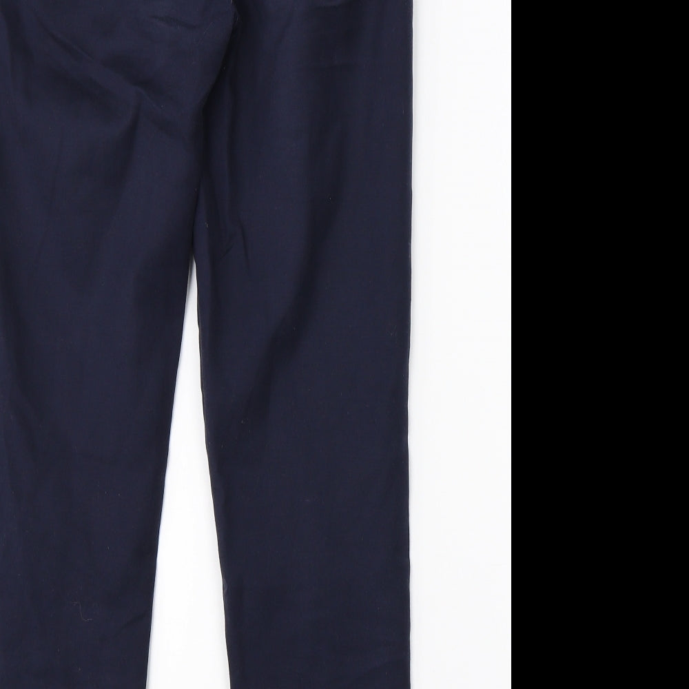 Warehouse Womens Blue Chino Trousers Size 6 L24 in