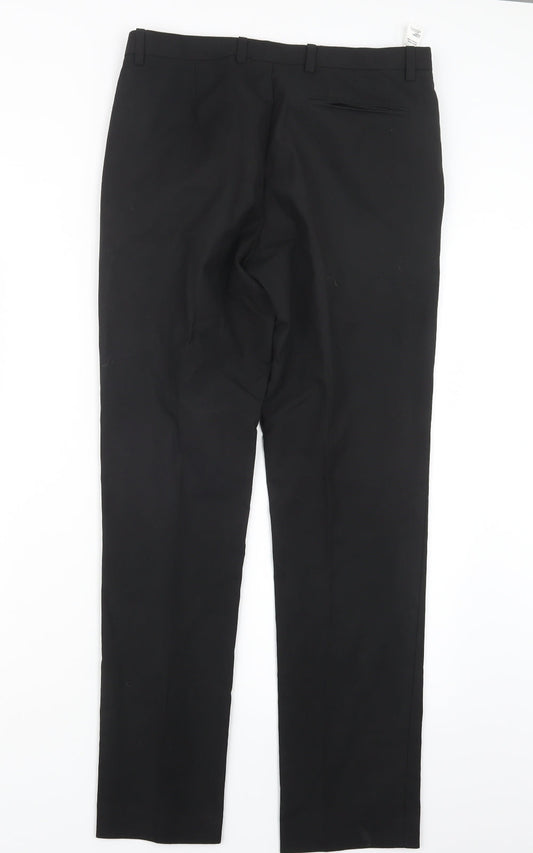 Burton Mens Black Trousers Size 31 in L30 in