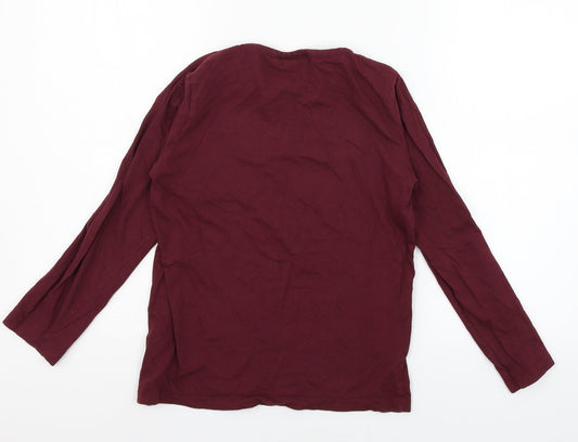 Harry Potterq Girls Red Geometric Jersey Top Pyjama Top Size 10-11 Years - Trouble usually finds me