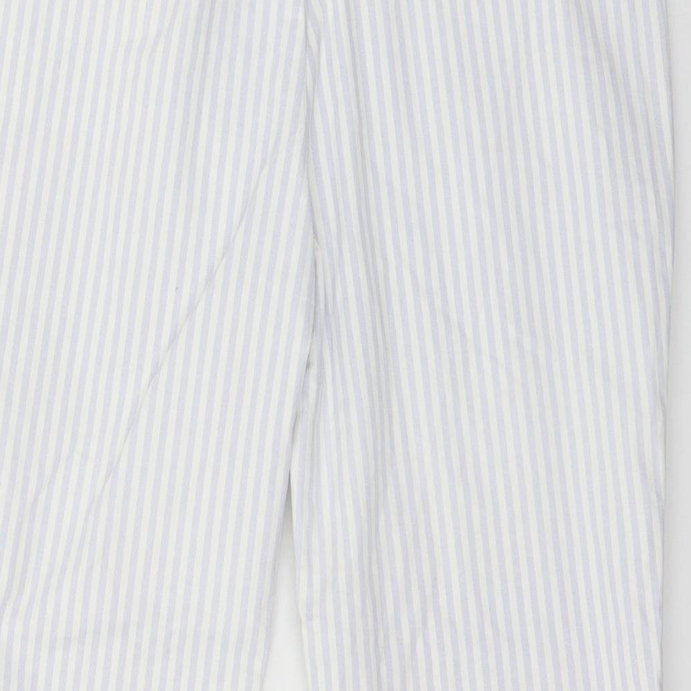 Gap Womens Blue Striped Trousers Size 12 L25 in