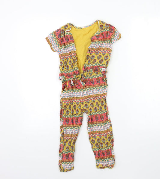 Matalan Girls Pink Striped Jumpsuit One-Piece Size 2-3 Years