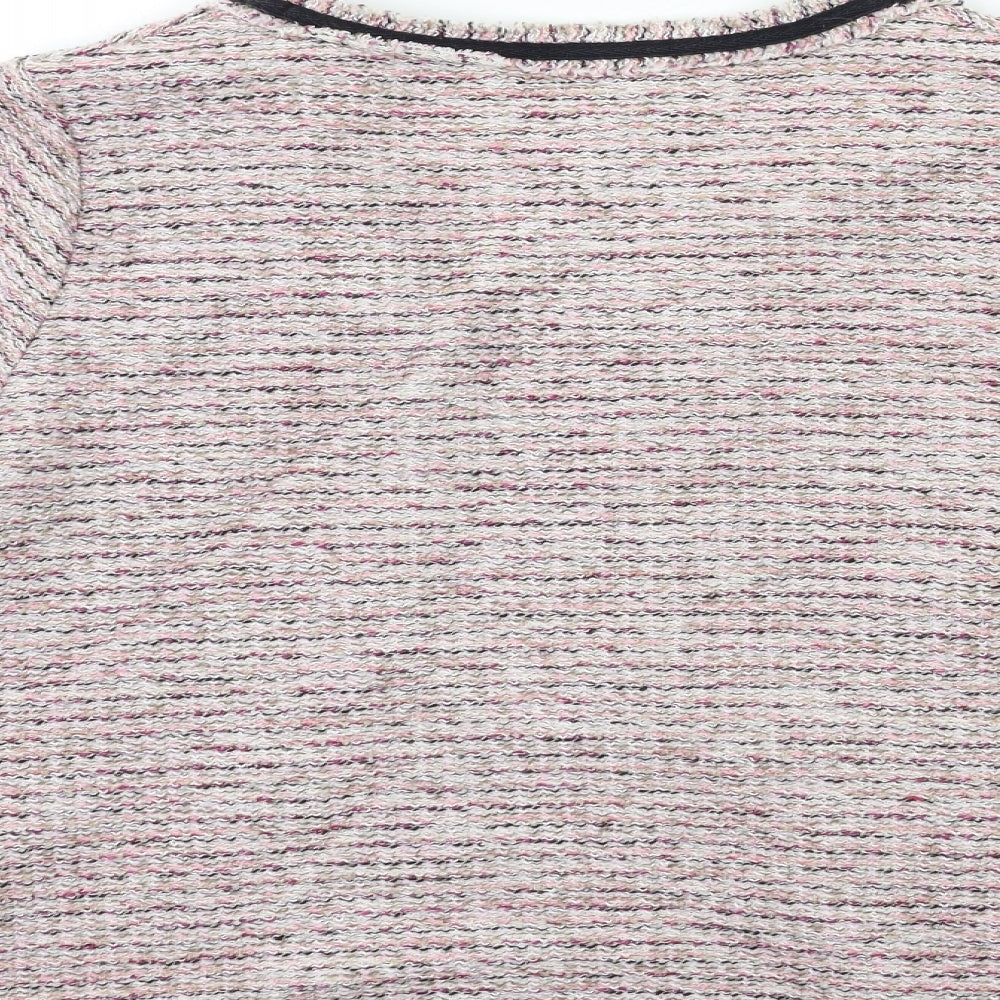 Brand and care label for Papaya women’s pink jacket, size UK 14