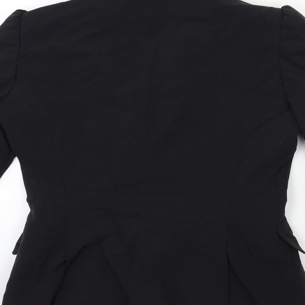 Atmosphere Womens Black Ramie Jacket Blazer Size 8