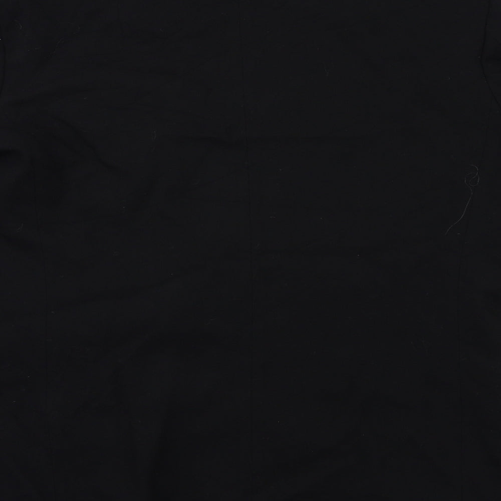 Preworn Mens Black Jacket Suit Jacket Size 42