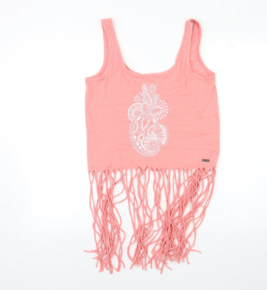 Lee Cooper Womens Pink Basic Tank Size 10