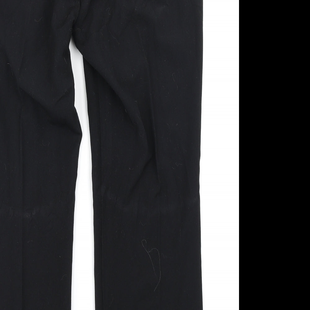 M&S Womens Black Trousers Size 14 L26 in