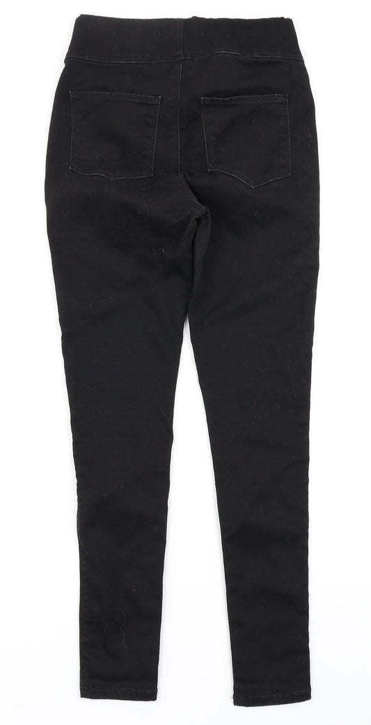 V Womens Black Denim Jegging Jeans Size 10 L27 in