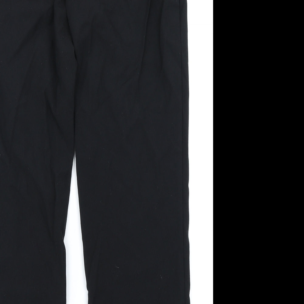 M&S Woman Womens Black Trousers Size 14 L28 in