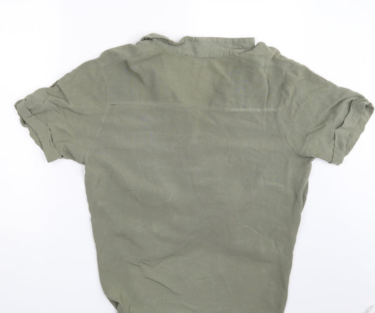 Cotton On Womens Green Basic Blouse Size S