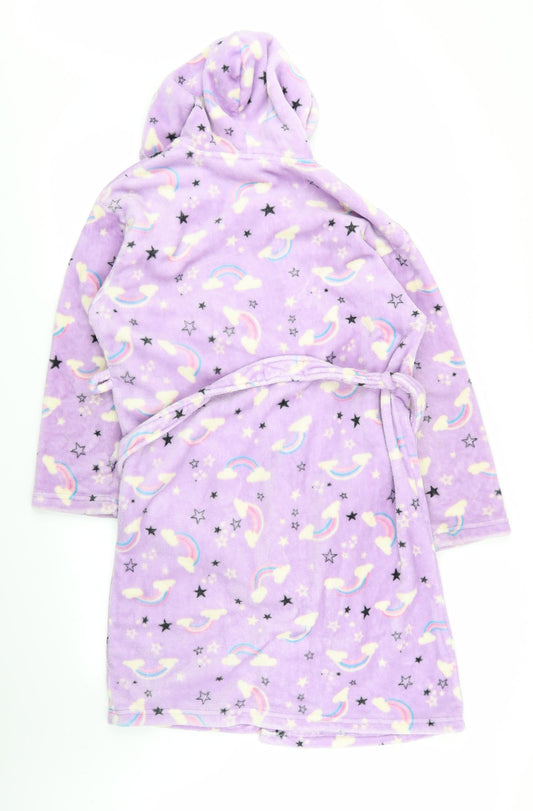 by very Girls Purple Geometric Top Robe Size 11-12 Years