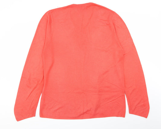 M&S Mens Red Pullover Jumper Size XL