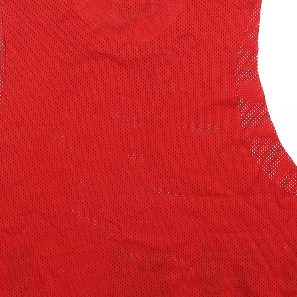 New Look Womens Red Cropped Tank Size L